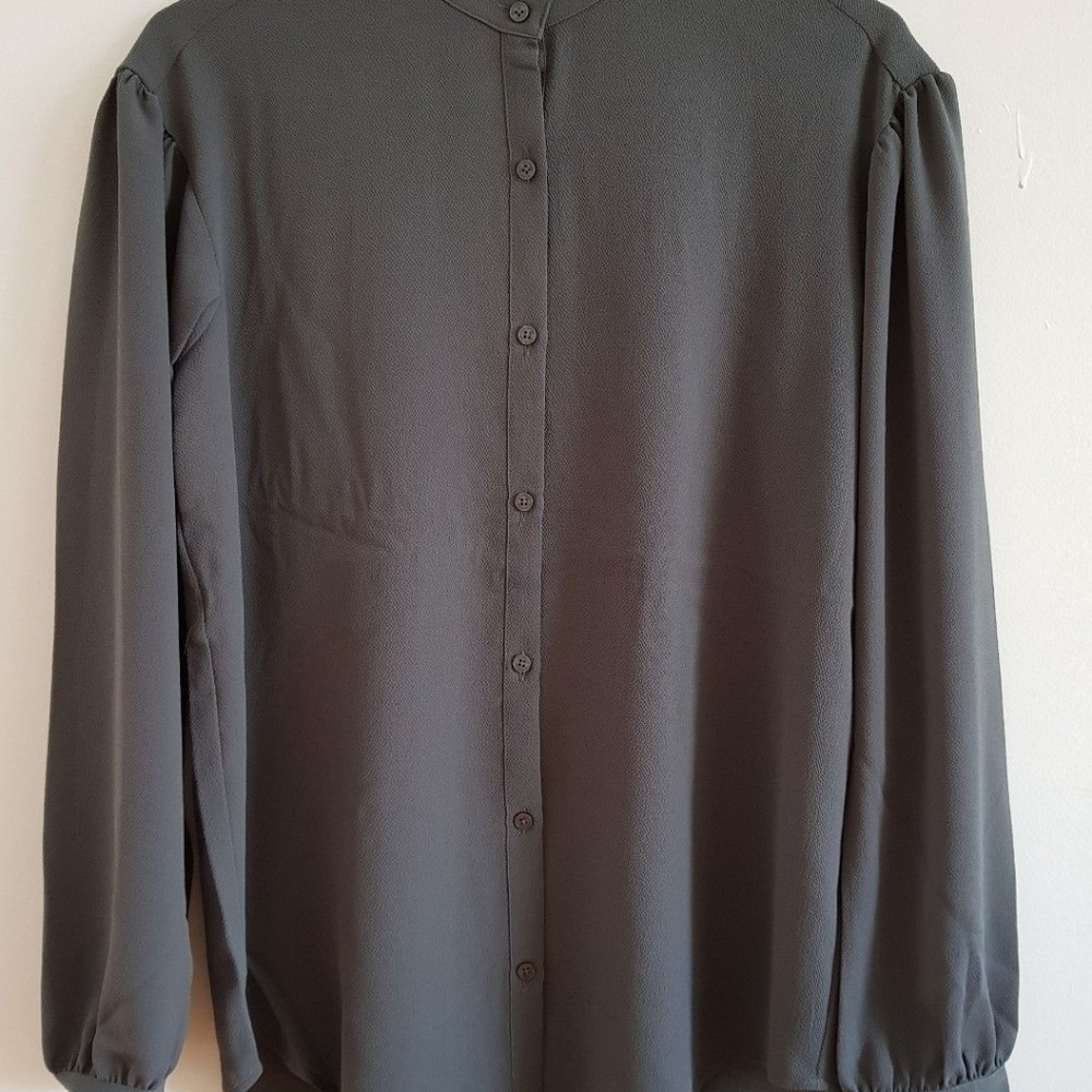 EXPRESS Oversized Stand Collar Shirt NWT - Picture 3 of 5